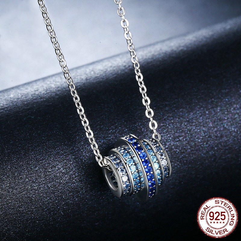 Fashion Geometric Sterling Silver Plating Zircon Necklace