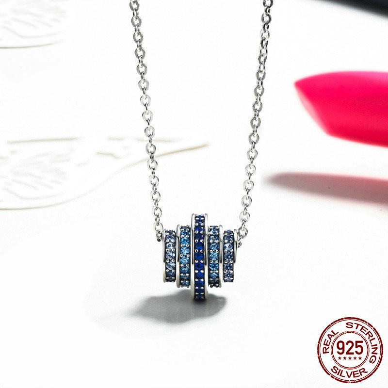 Fashion Geometric Sterling Silver Plating Zircon Necklace