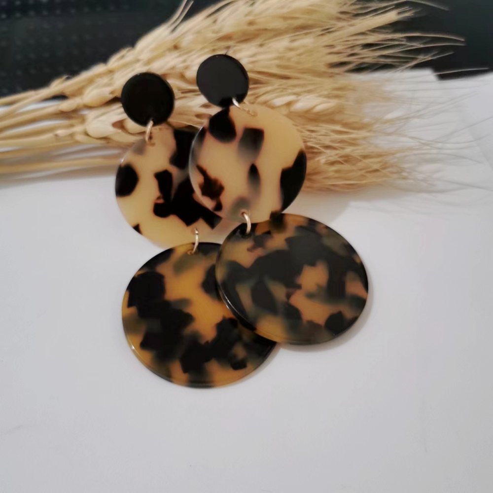 Fashion Leopard Acetic acid sheets Womenu0027S Drop Earrings 1 Pair