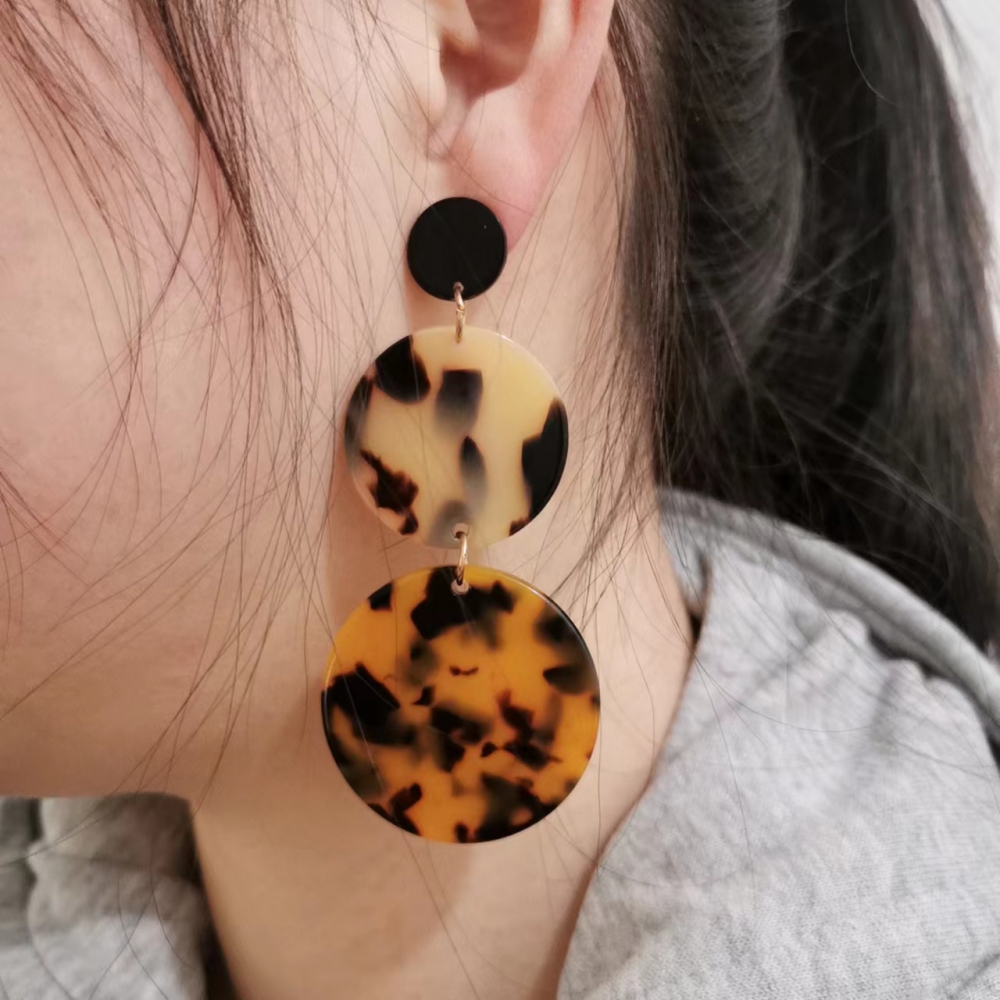 Fashion Leopard Acetic acid sheets Womenu0027S Drop Earrings 1 Pair