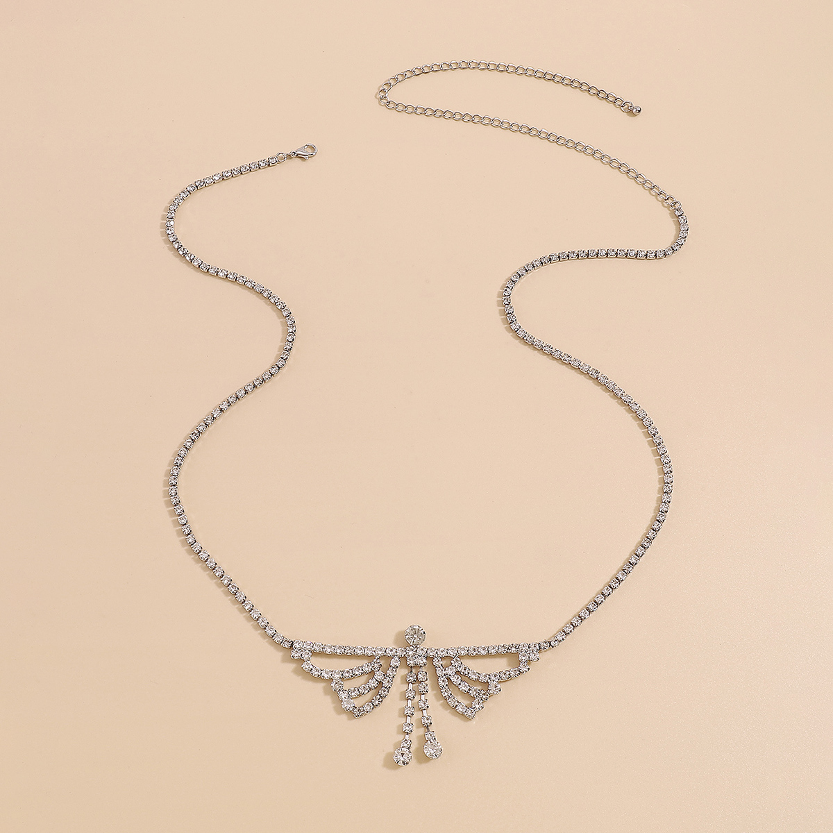 1 Piece Sexy Butterfly Alloy Plating Artificial Rhinestones Womenu0027S Waist Chain