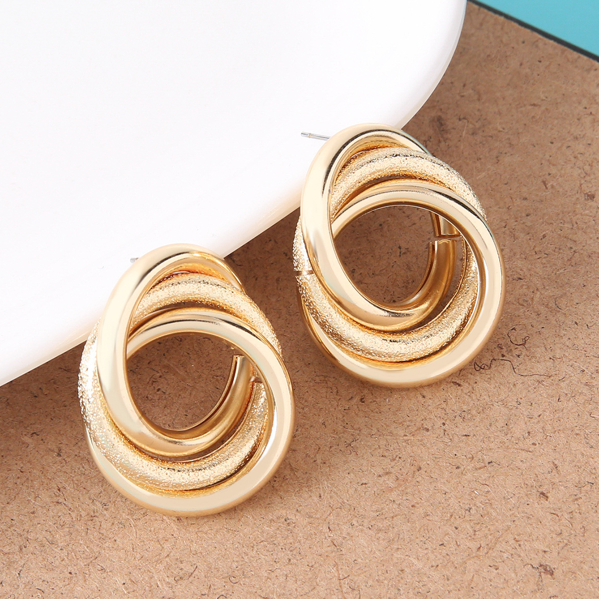 Fashion Geometric Alloy Plating Womenu0027S Ear Studs 1 Pair