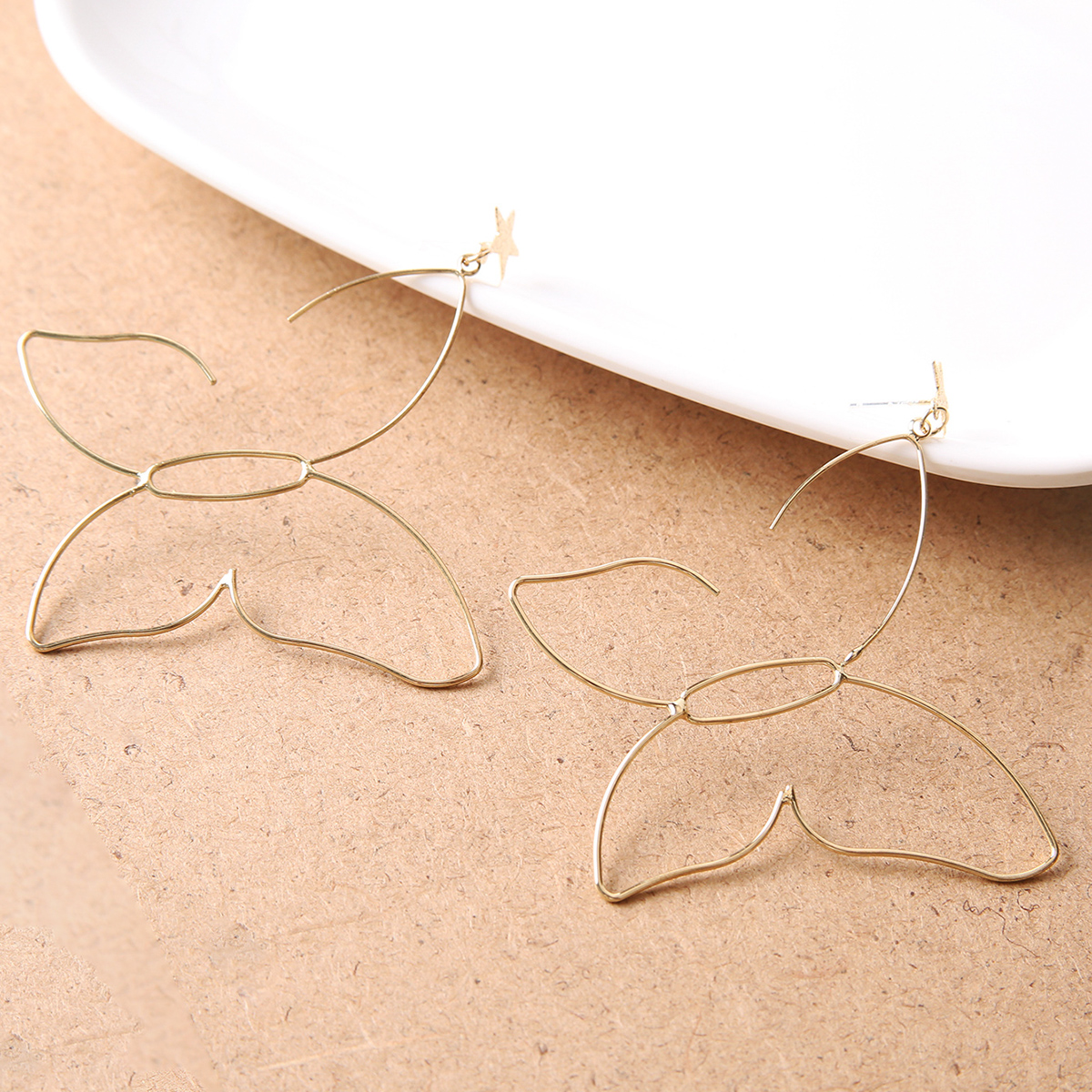 1 Pair Fashion Star Butterfly Alloy Womenu0027S Drop Earrings