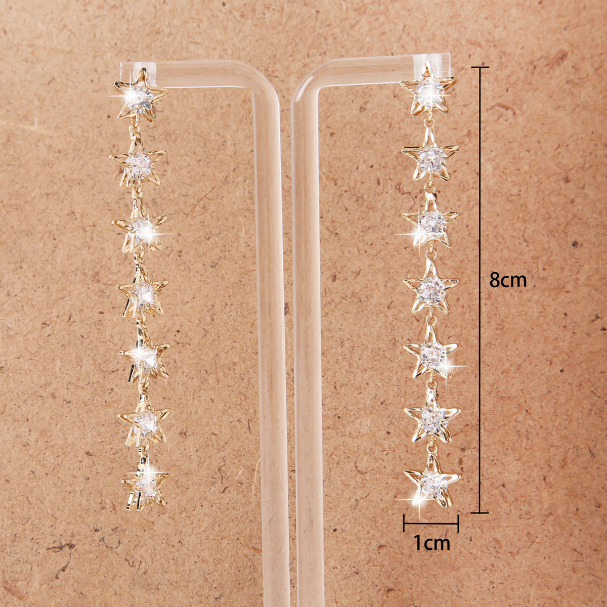 Fashion Star Alloy Inlay Rhinestones Womenu0027S Drop Earrings 1 Pair