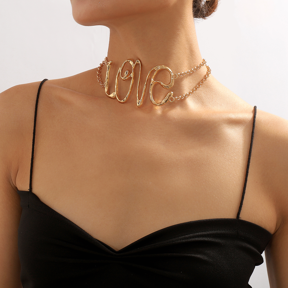 1 Piece Modern Style Letter Alloy Iron Womenu0027S Choker