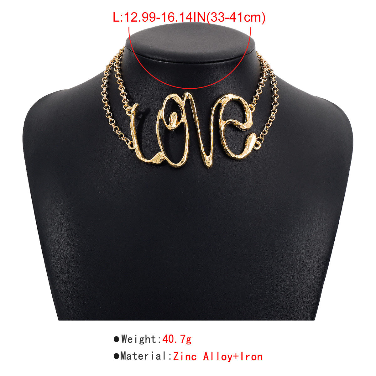 1 Piece Modern Style Letter Alloy Iron Womenu0027S Choker