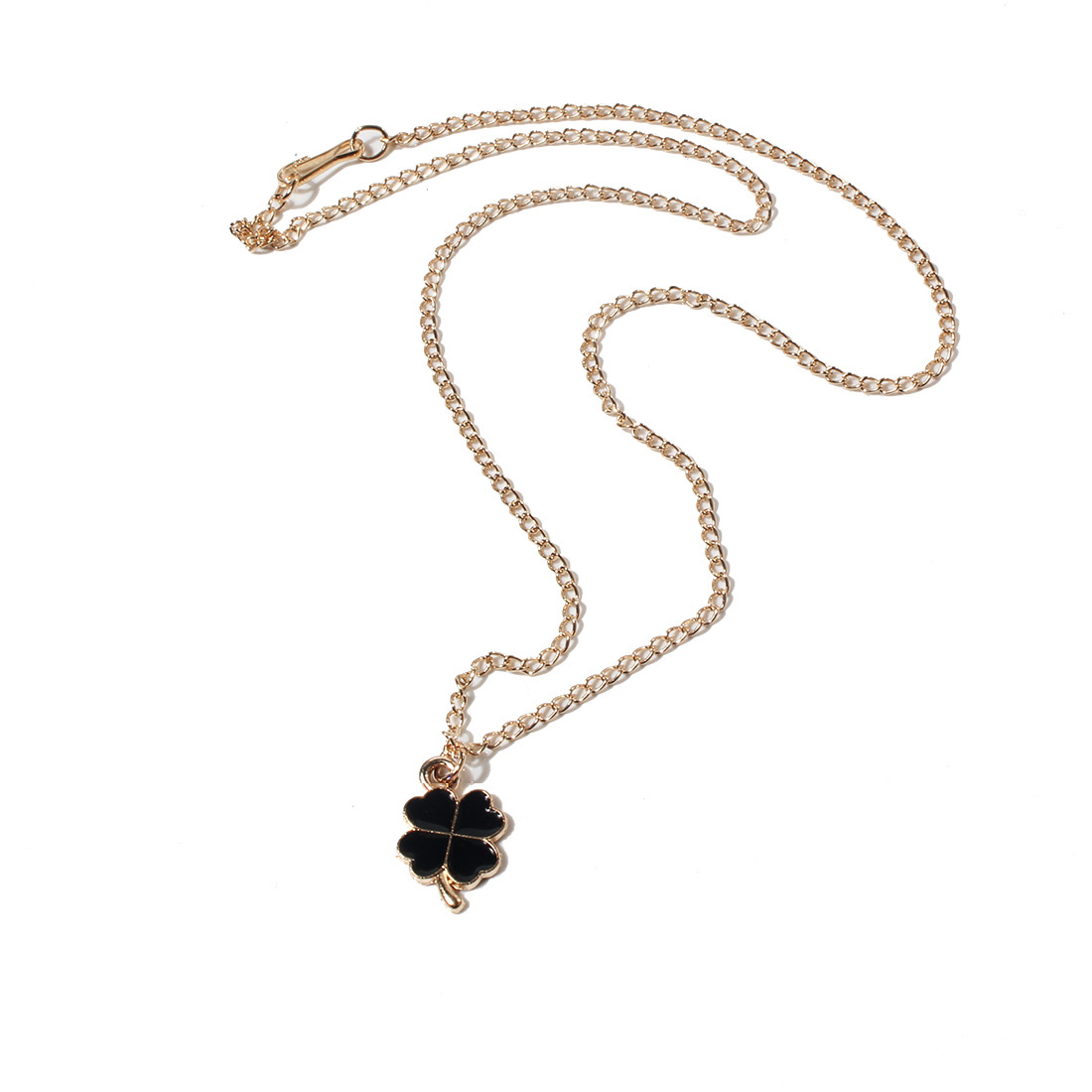 1 Piece Simple Style Cartoon Character Four Leaf Clover Alloy Enamel Artificial Rhinestones Womenu00