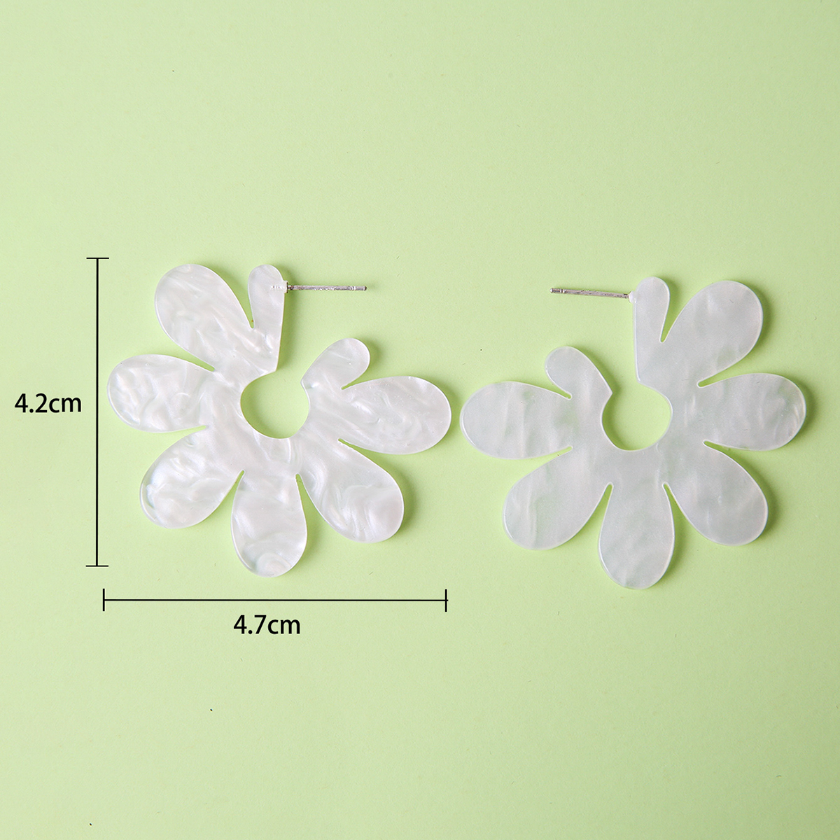 1 Pair Sweet Flower Arylic Womenu0027S Ear Studs