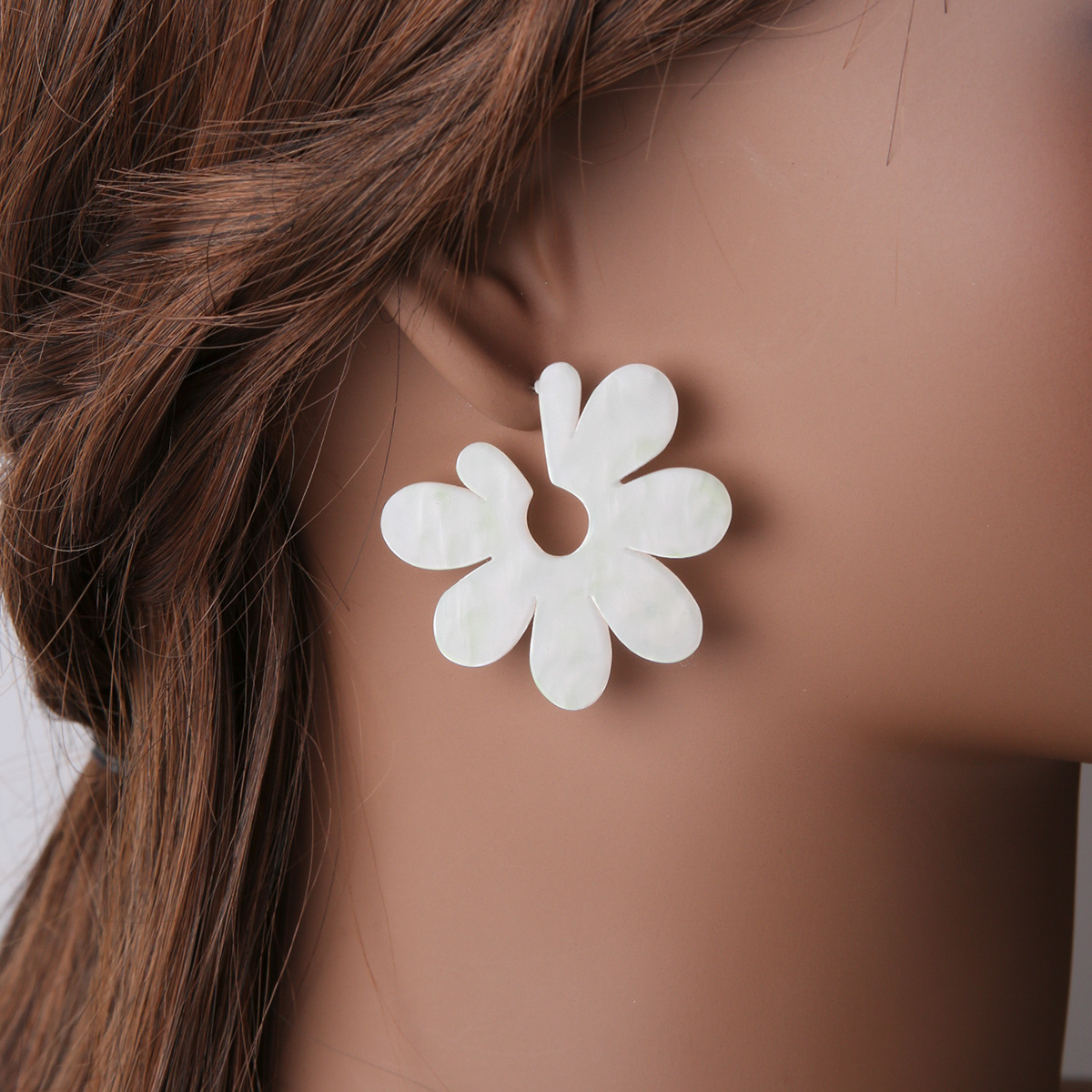 1 Pair Sweet Flower Arylic Womenu0027S Ear Studs