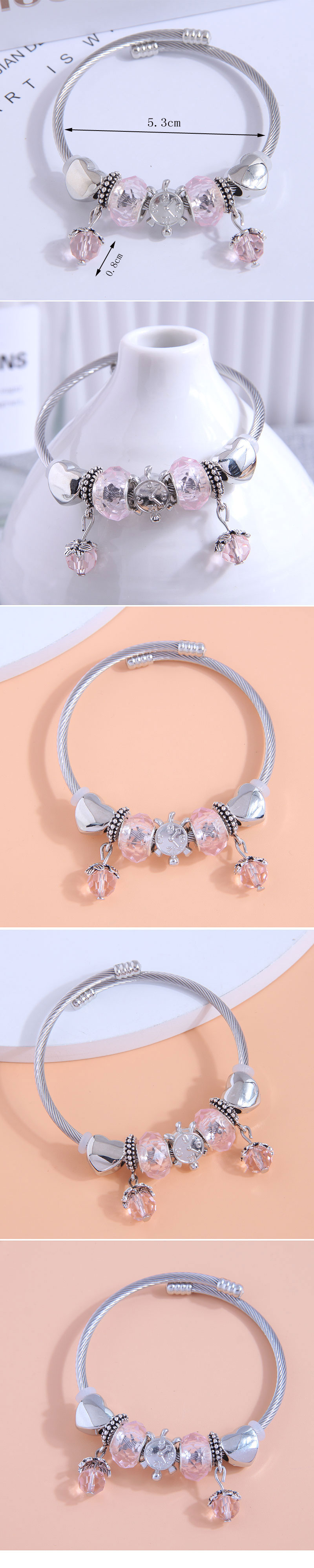 Fashion Round Alloy Steel Womenu0027S Bangle 1 Piece