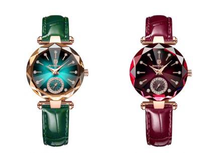 Casual Round Concealed Buckle Quartz Womenu0027s Watches