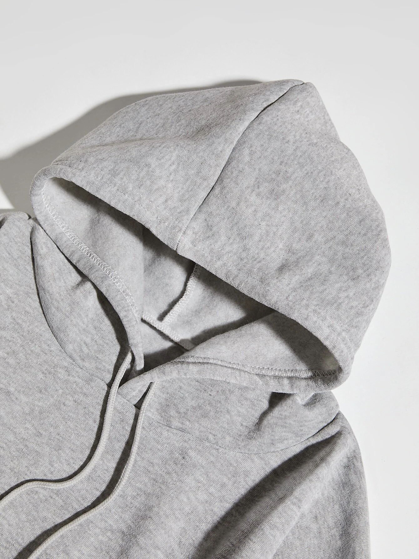 Fashion Letter Hooded Long Sleeve Regular Sleeve Printing Pocket Hoodie