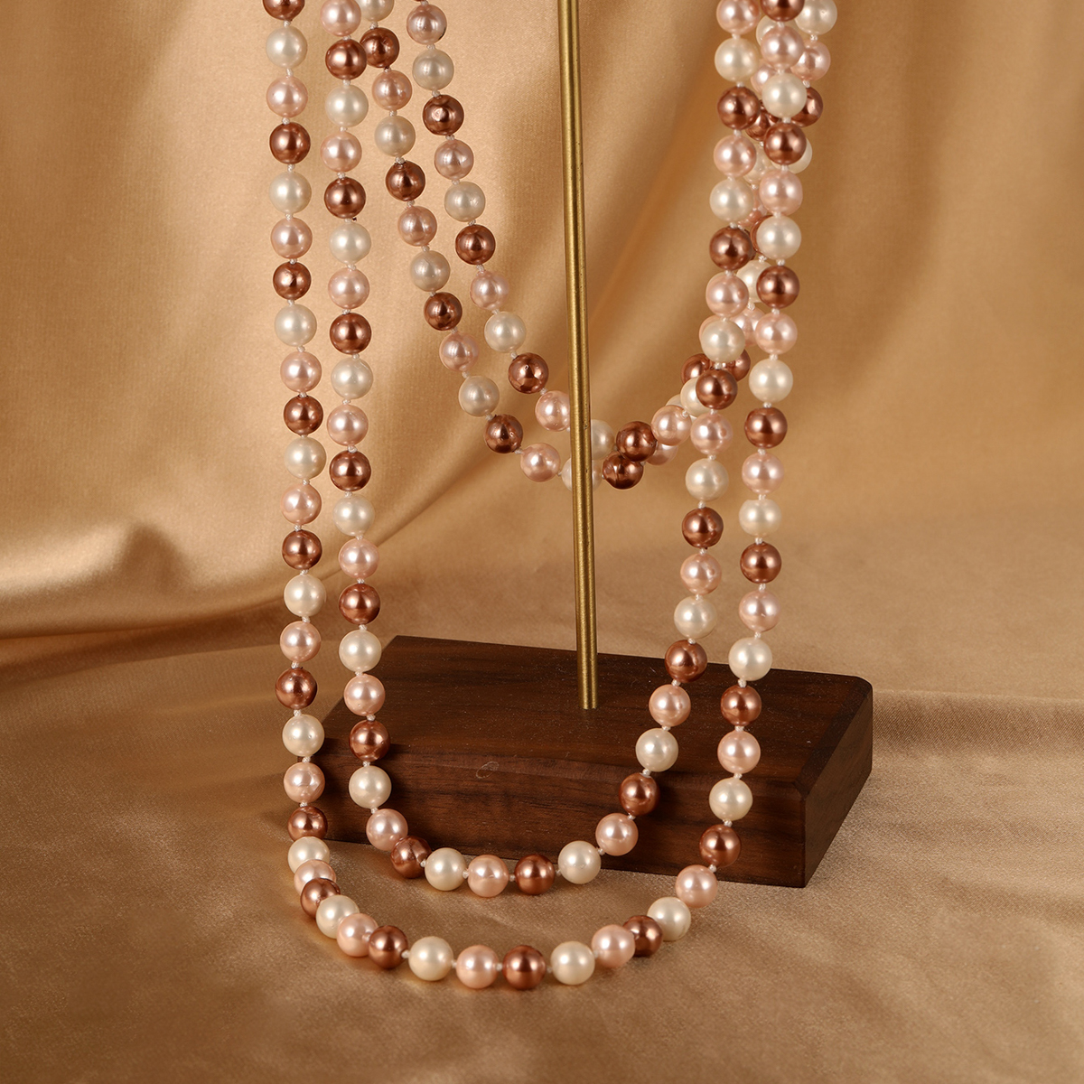 1 Piece Fashion Round Artificial Pearl Beaded Pearl Unisex Necklace