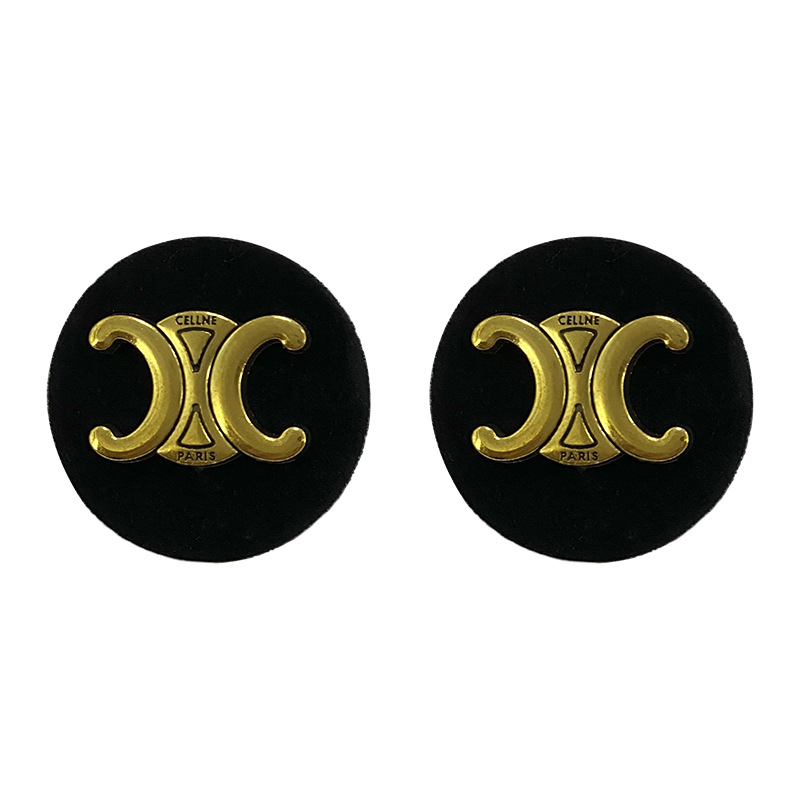 1 Pair Retro Round Alloy Womenu0027S Ear Studs