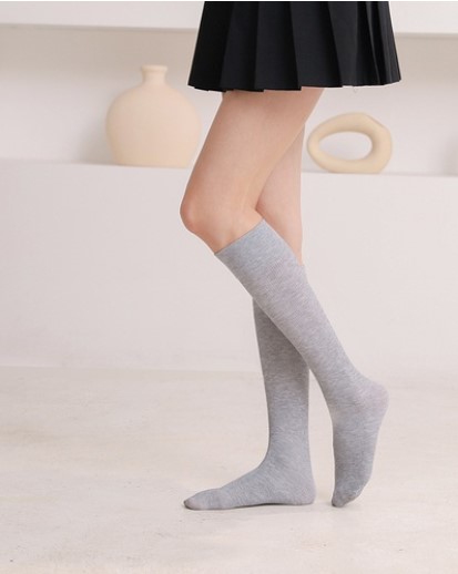 Womenu0027S Sweet Solid Color Spandex Combed Cotton Crew Socks A Pair
