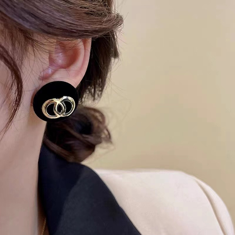 1 Pair Fashion Round Alloy Womenu0027S Ear Studs