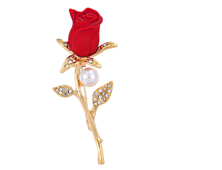 Original Design Flower Mixed materials Inlay Artificial Diamond Pearl Womenu0027S Brooches