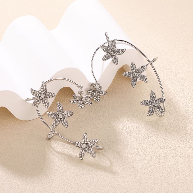 1 Piece Fashion Flower Alloy Inlay Womenu0027S Ear clips