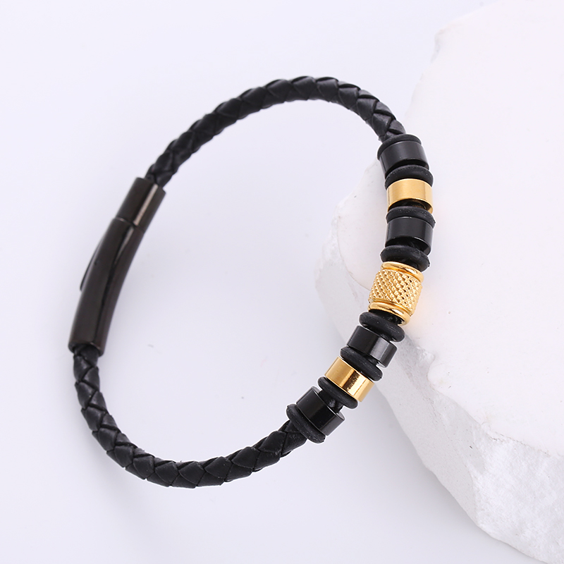 1 Piece Fashion Stainless Steel Handmade Menu0027S Bracelets