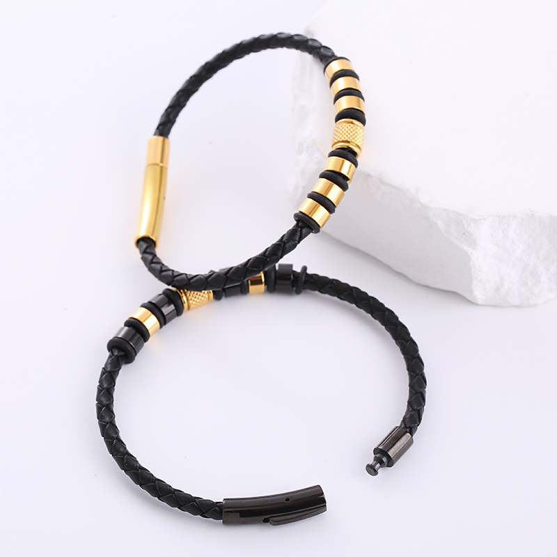 1 Piece Fashion Stainless Steel Handmade Menu0027S Bracelets