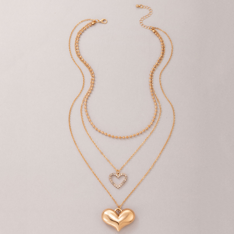 1 Piece Fashion Letter Heart Shape Alloy Plating Womenu0027S Layered Necklaces