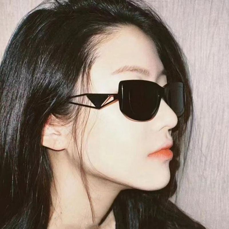 Fashion Solid Color Pc Resin Oval Frame Metal Full Frame Womenu0027s Sunglasses
