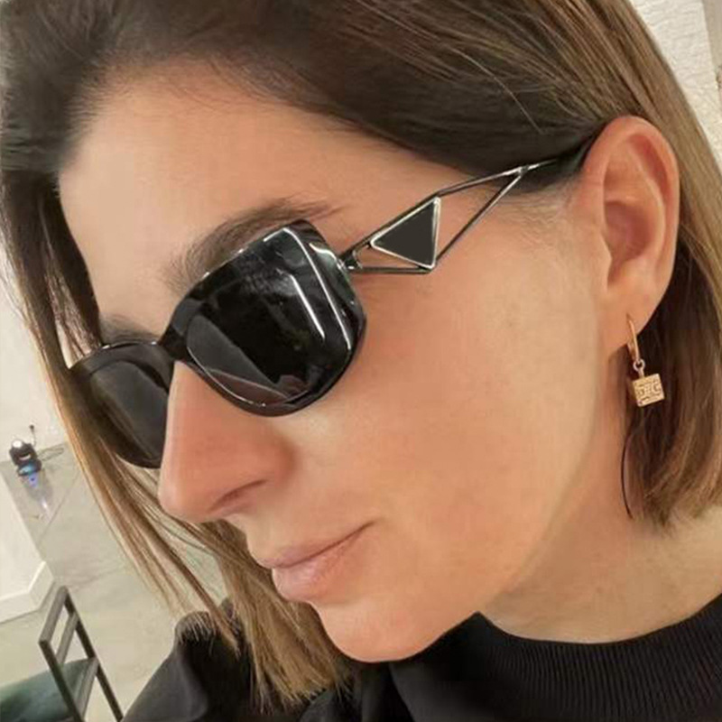 Fashion Solid Color Pc Resin Oval Frame Metal Full Frame Womenu0027s Sunglasses
