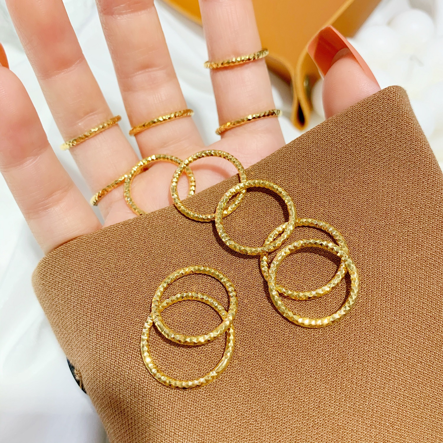 1 Piece Fashion Round Copper Womenu0027S Rings