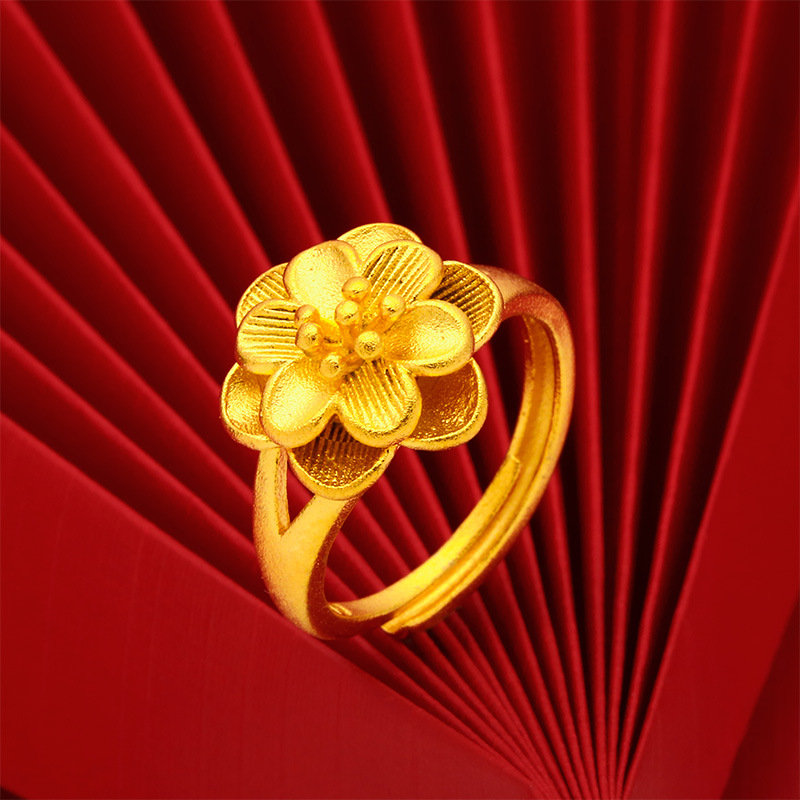 1 Piece Simple Style Four Leaf Clover Flower Bow Knot Alloy Brass Womenu0027S Open Ring