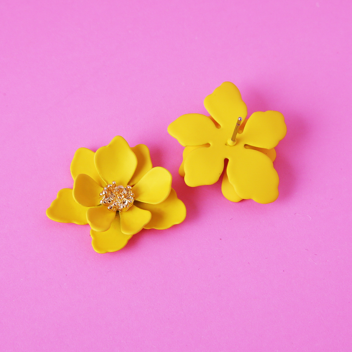 1 Pair Cute Flower Alloy Womenu0027S Ear Studs