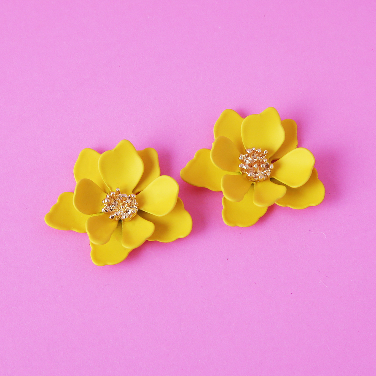 1 Pair Cute Flower Alloy Womenu0027S Ear Studs