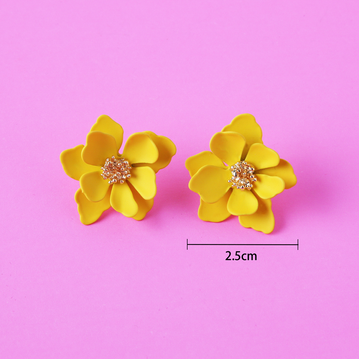 1 Pair Cute Flower Alloy Womenu0027S Ear Studs