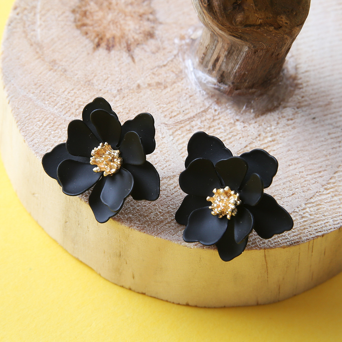 1 Pair Cute Flower Alloy Womenu0027S Ear Studs