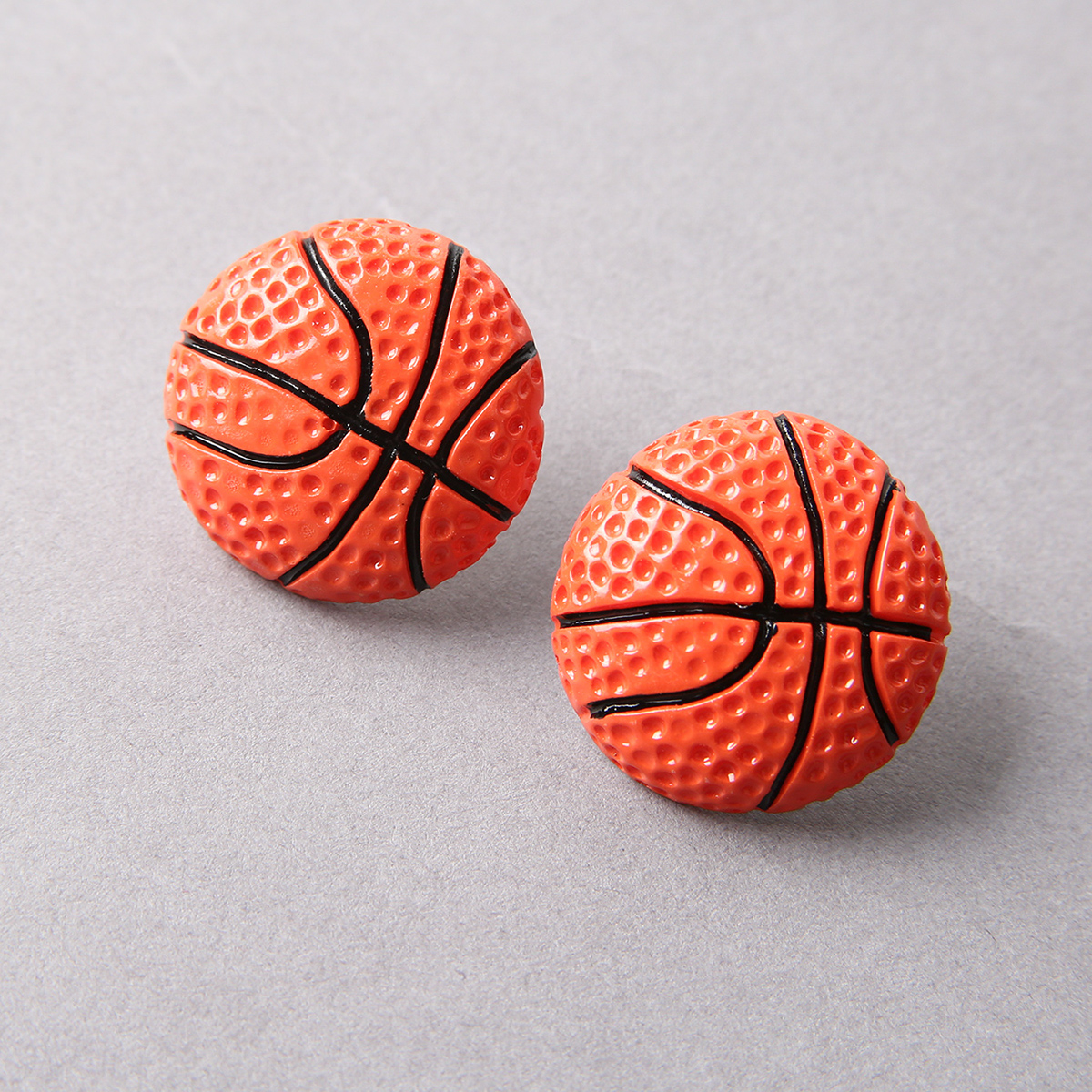 1 Pair Fashion Basketball Arylic Womenu0027S Ear Studs