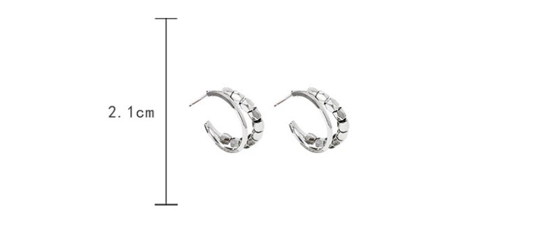 1 Pair Fashion C Shape Alloy Plating Womenu0027S Ear Studs