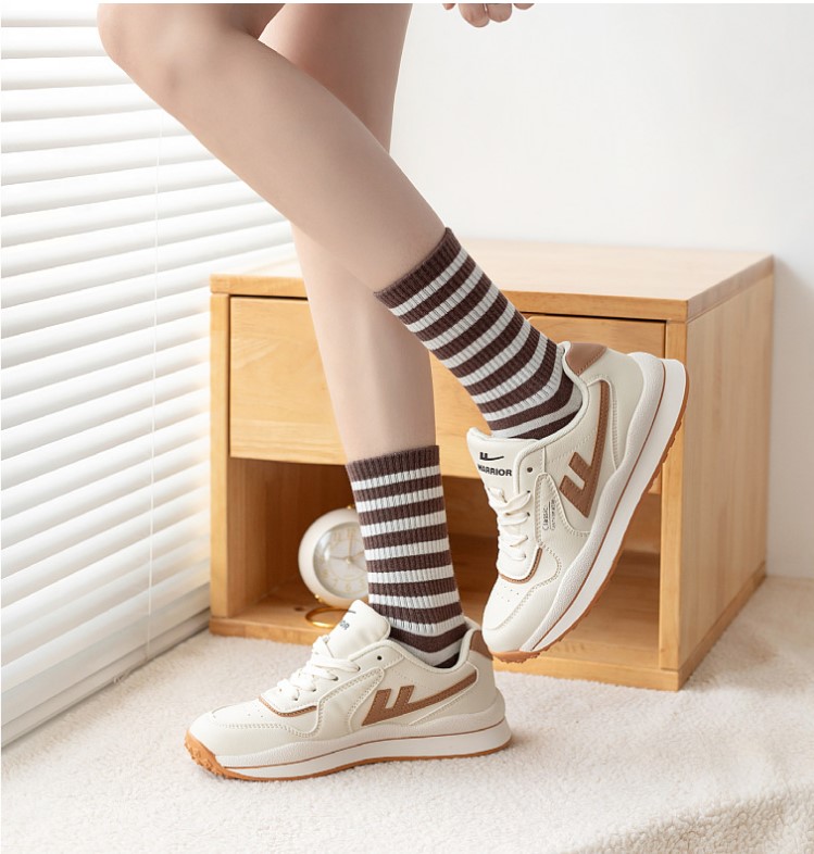 Womenu0027S Japanese Style Stripe Wool Ankle Socks A Pair