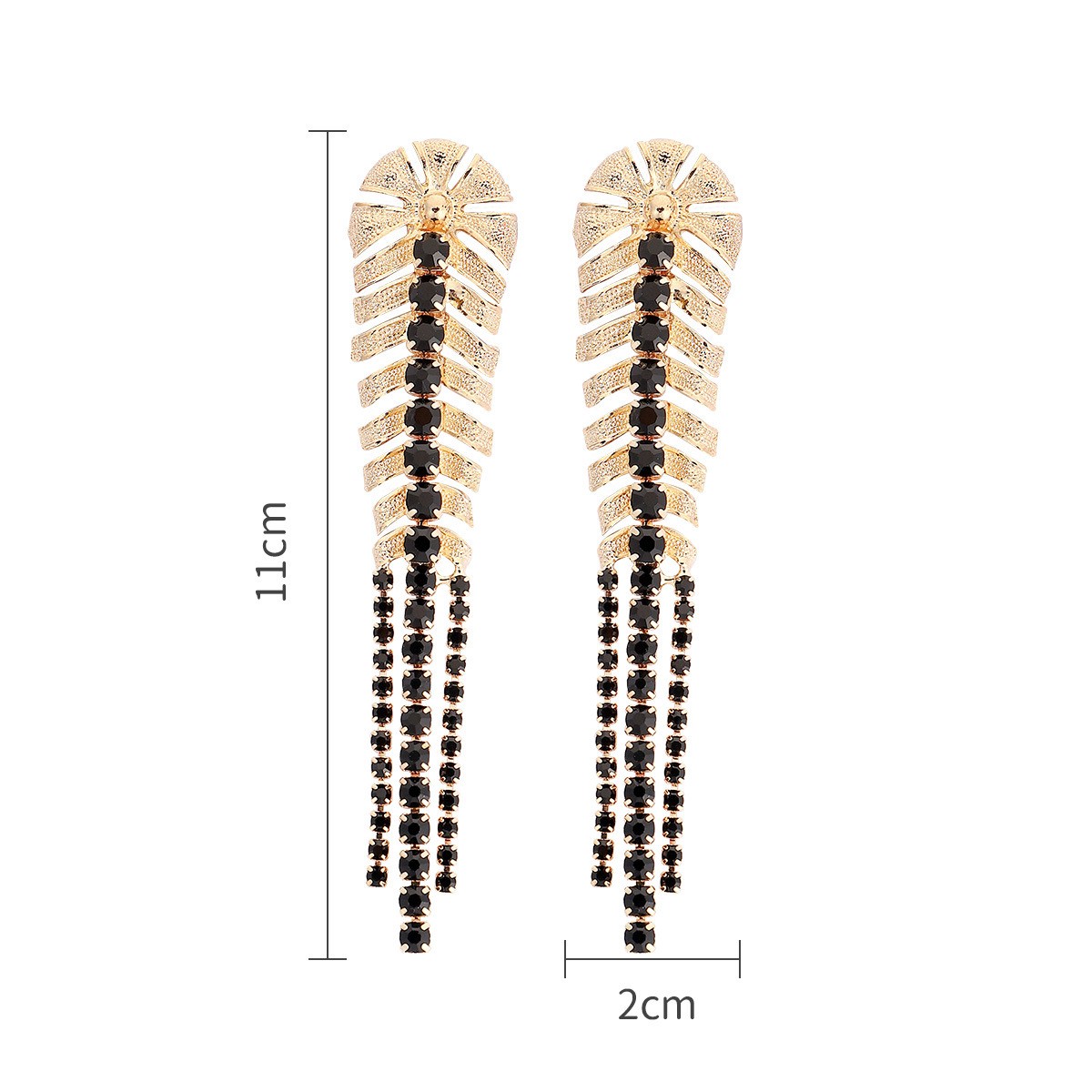 1 Pair Fashion Geometric Alloy Inlay Rhinestones Womenu0027S Drop Earrings