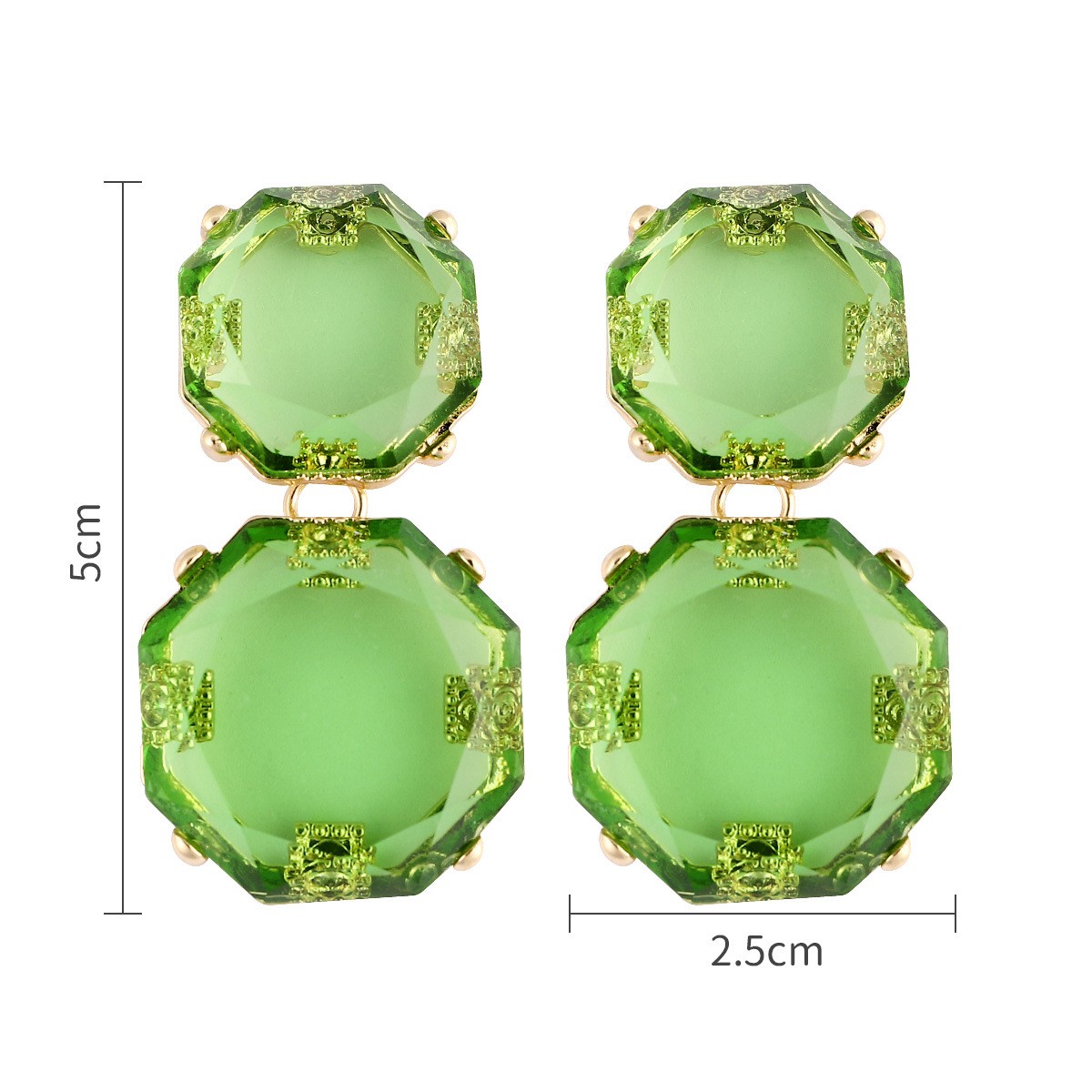 1 Pair Fashion Geometric Arylic Stoving Varnish Womenu0027S Drop Earrings