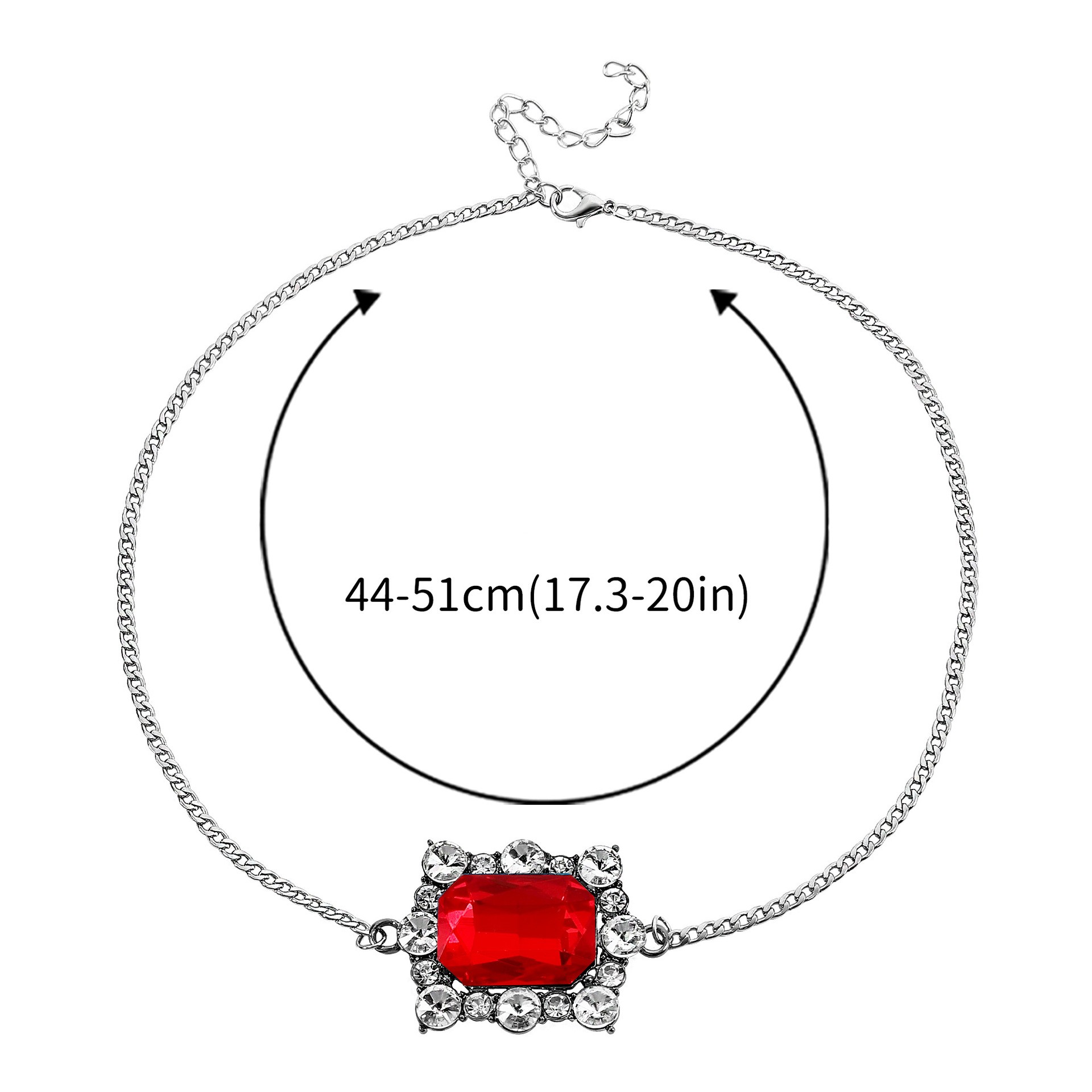 1 Piece Fashion Geometric Alloy Inlay Rhinestones Womenu0027S Pendant Necklace