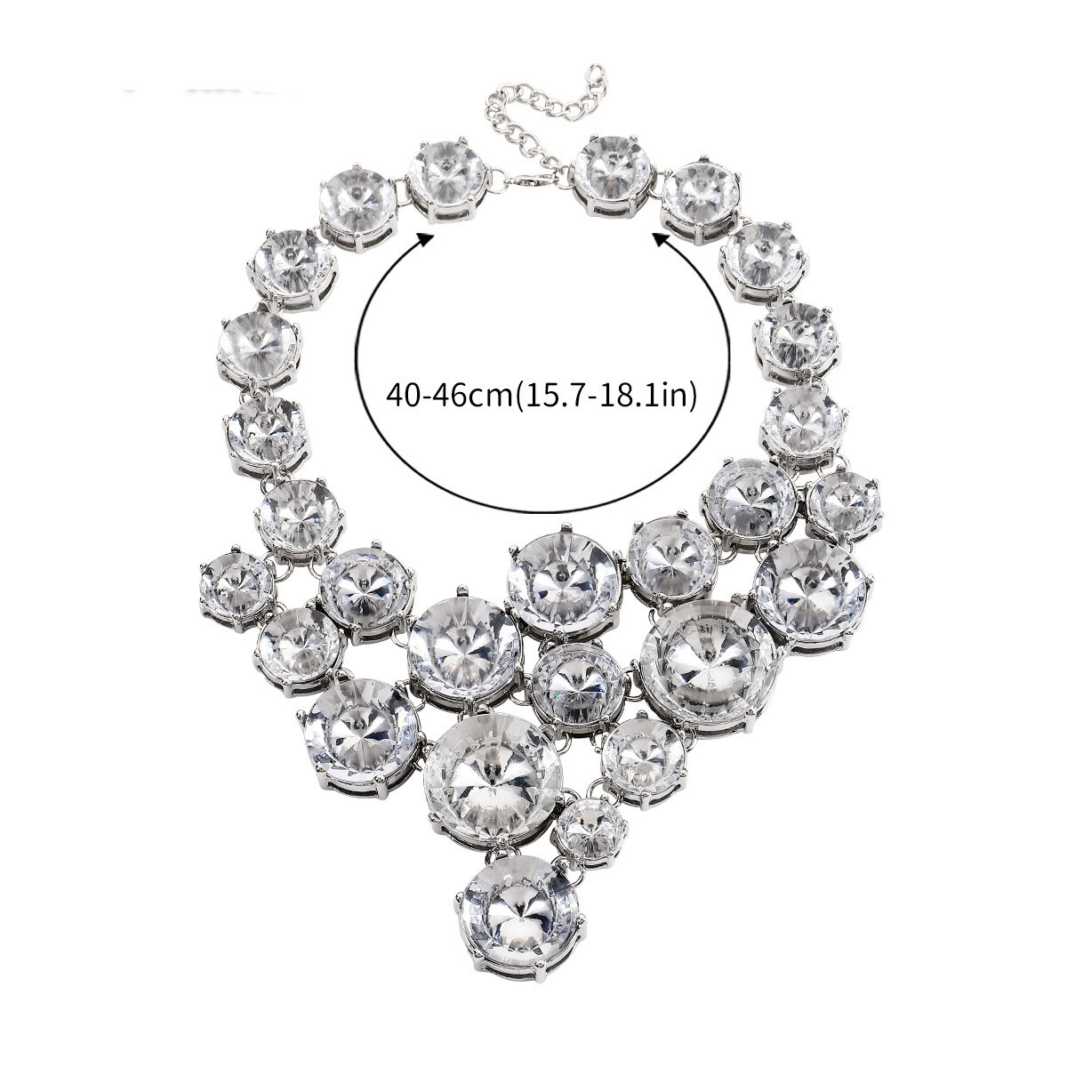 Fashion Round Alloy Rhinestone Womenu0027S Bracelets Necklace