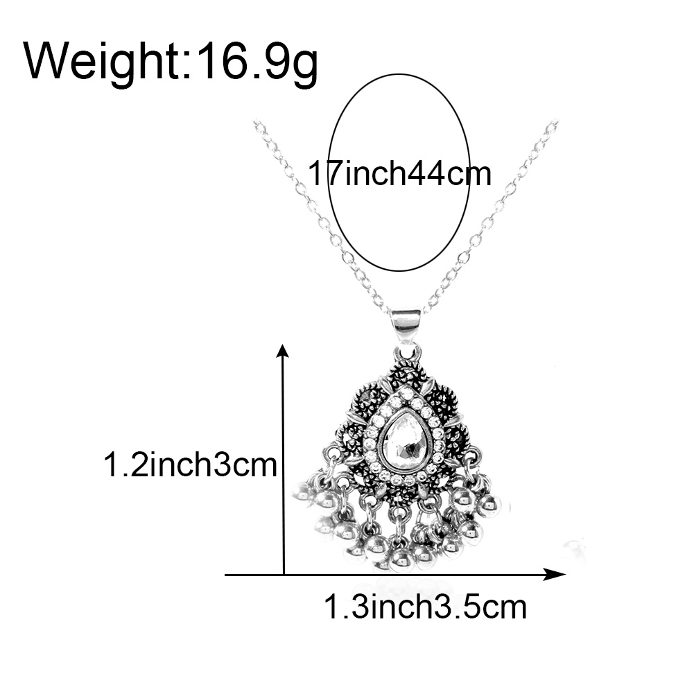 1 Set Vintage Style Geometric Water Droplets Alloy Inlay Artificial Pearls Rhinestones Womenu0027S E