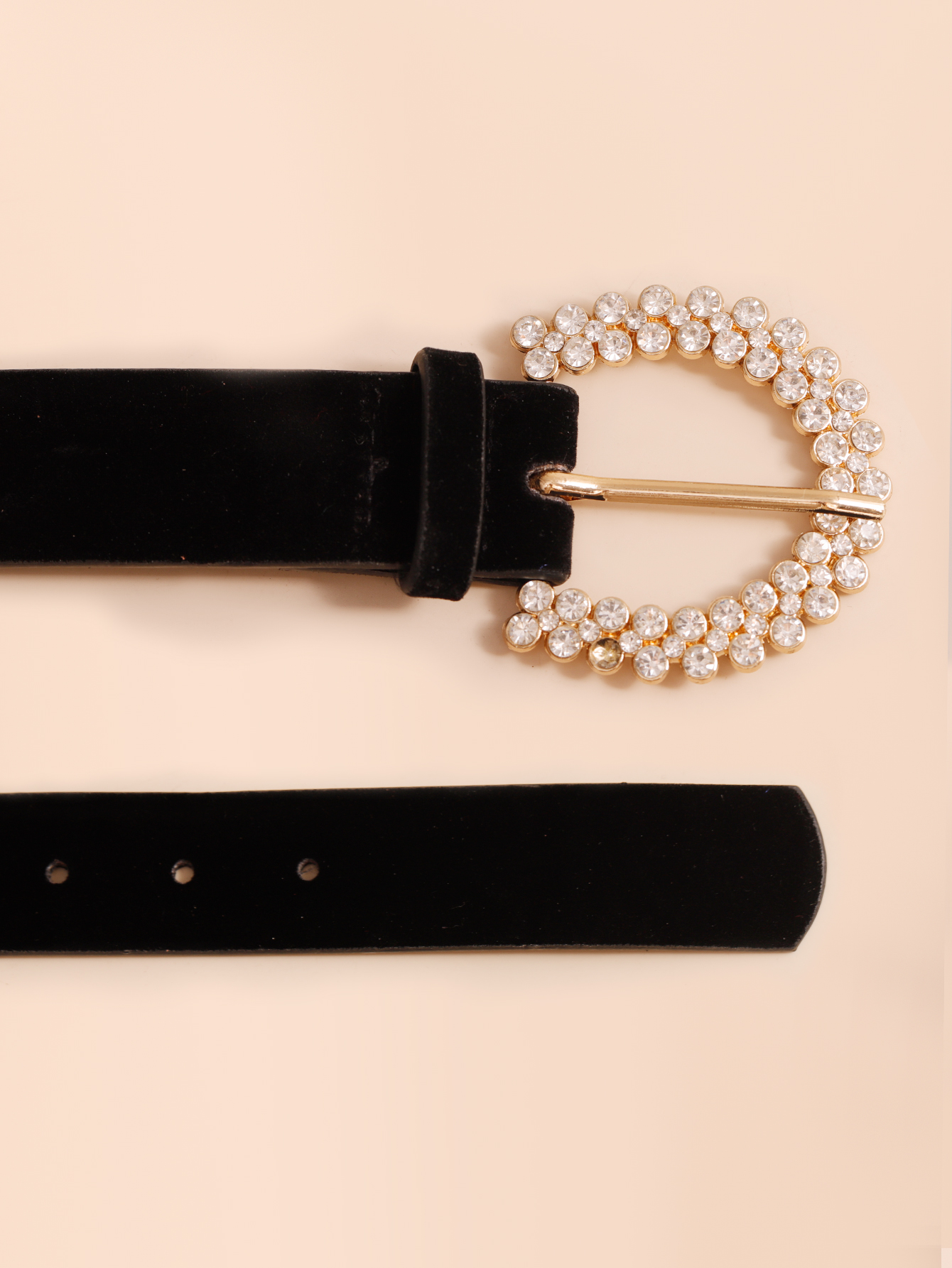 Simple Style Geometric Pu Leather Alloy Inlay Rhinestones Womenu0027S Leather Belts
