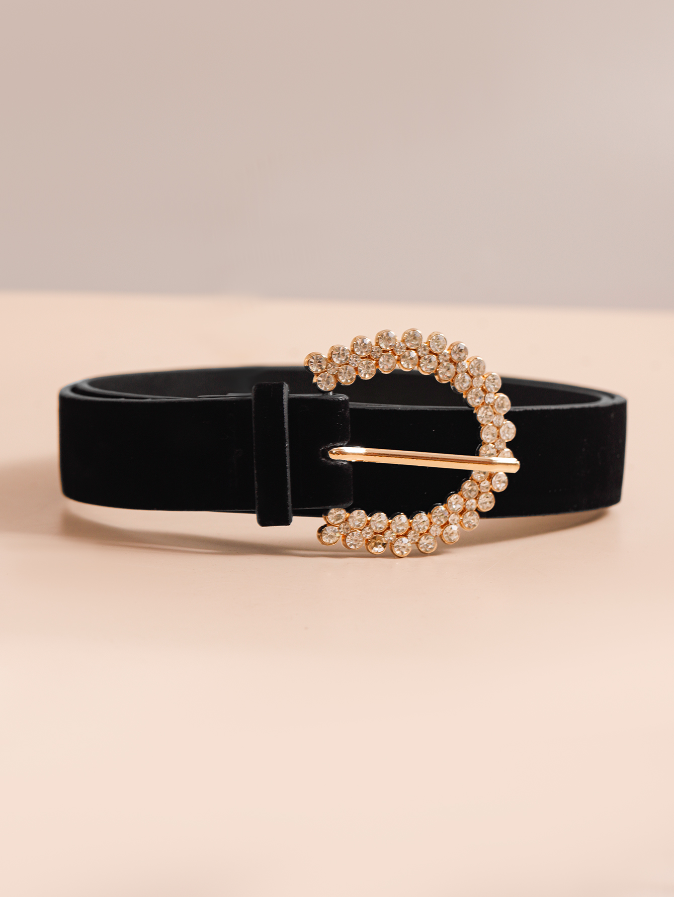 Simple Style Geometric Pu Leather Alloy Inlay Rhinestones Womenu0027S Leather Belts