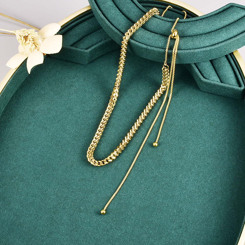 Fashion Geometric Stainless Steel Plating Necklace 1 Piece
