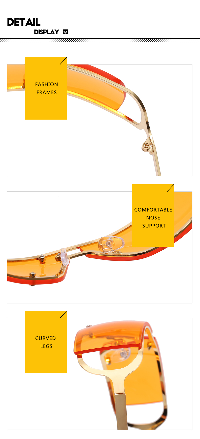 Fashion Geometric Pc Oval Frame Full Frame Womenu0027s Sunglasses