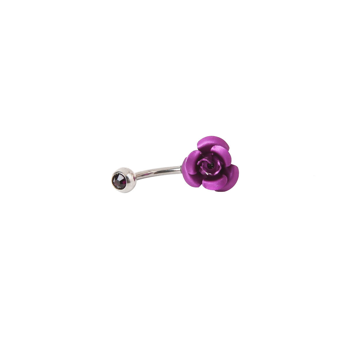 Fashion Flower Stainless Steel Belly Ring 1 Piece