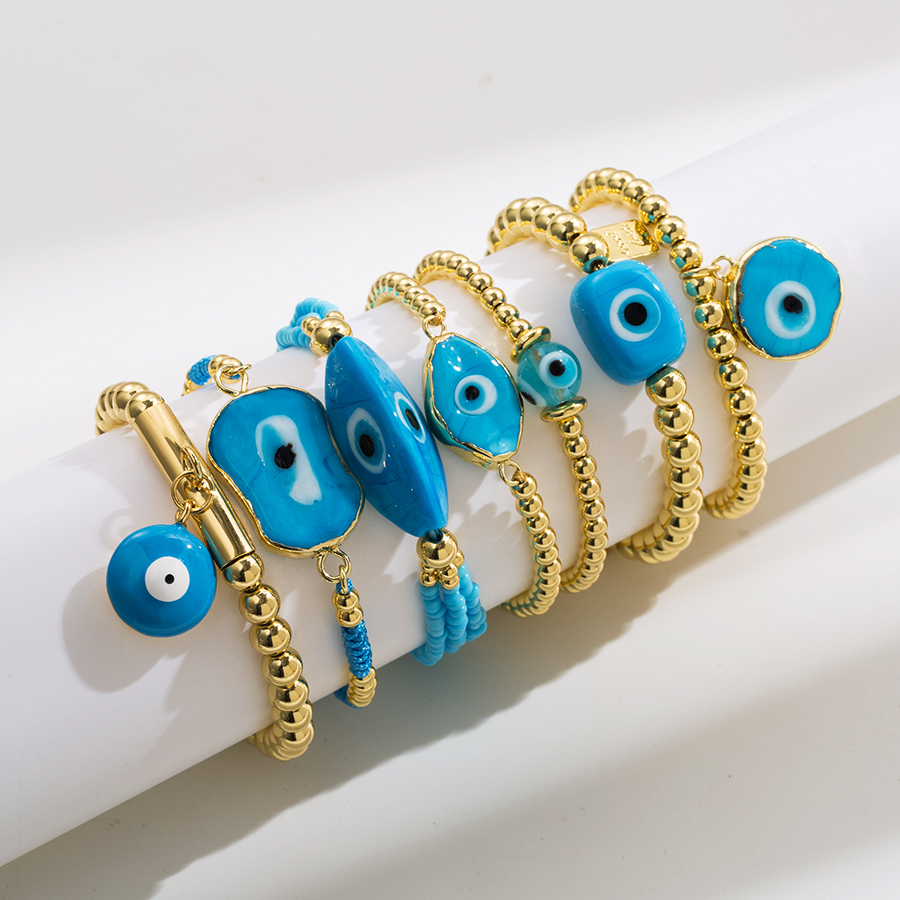 Classic Style Devilu0027S Eye rope Copper Woven Belt Bracelets 1 Piece