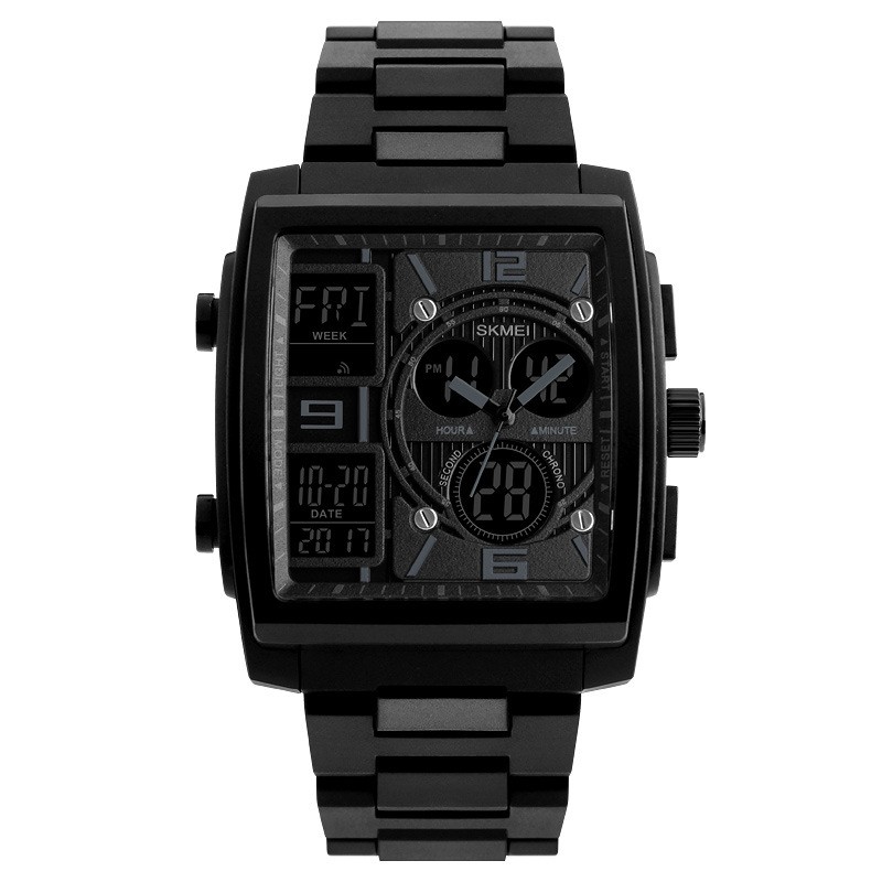 Fashion Geometric Single Folding Buckle Electronic Menu0027s Watches