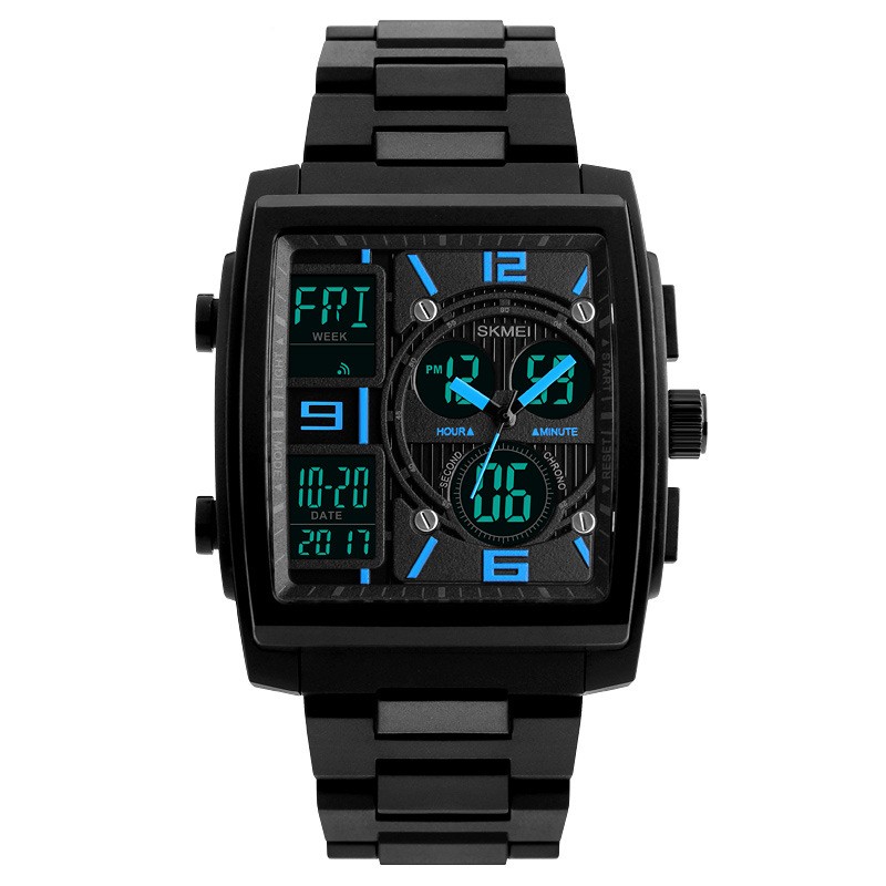 Fashion Geometric Single Folding Buckle Electronic Menu0027s Watches