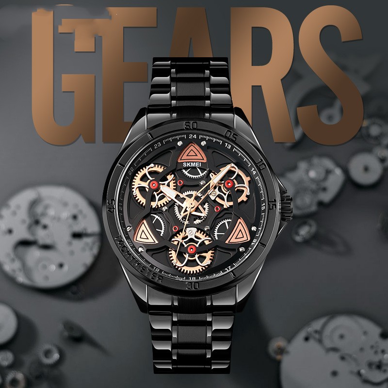 Fashion Geometric Single Folding Buckle Quartz Menu0027s Watches